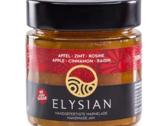 Apple, Cinnamon & Raisin Jam - 300g 'Elysian'